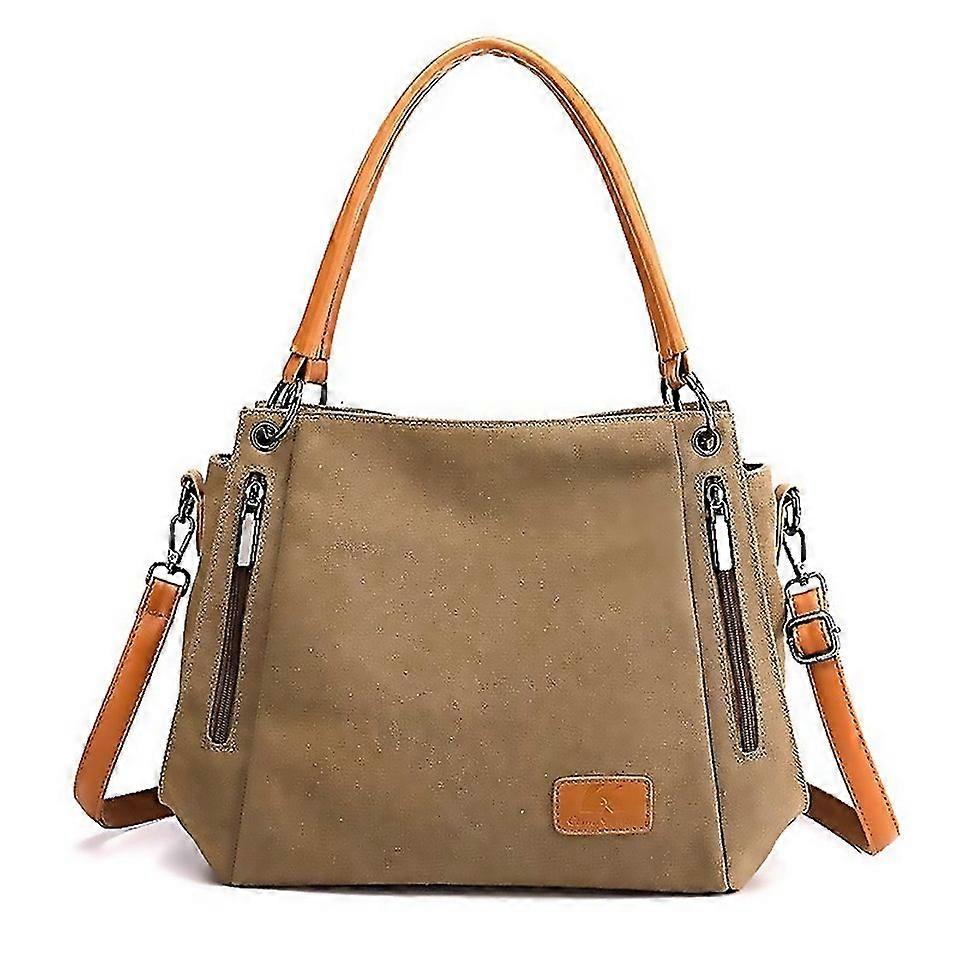 For T1983 Ladies Large Capacity Canvas Shoulder Bag
