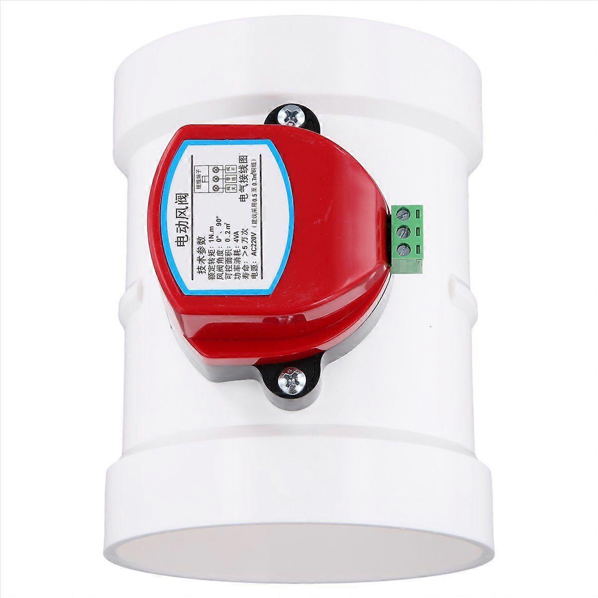 Motorized Damper PVC Check Valve Air Duct Volume Controller 110mm