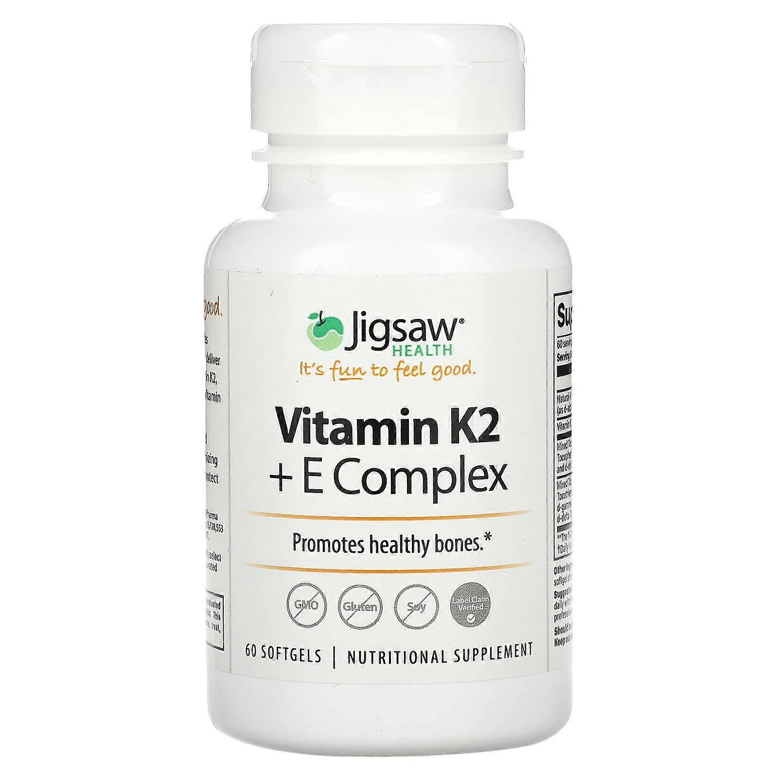 Vitamin K2 + E Complex , 60 Softgels