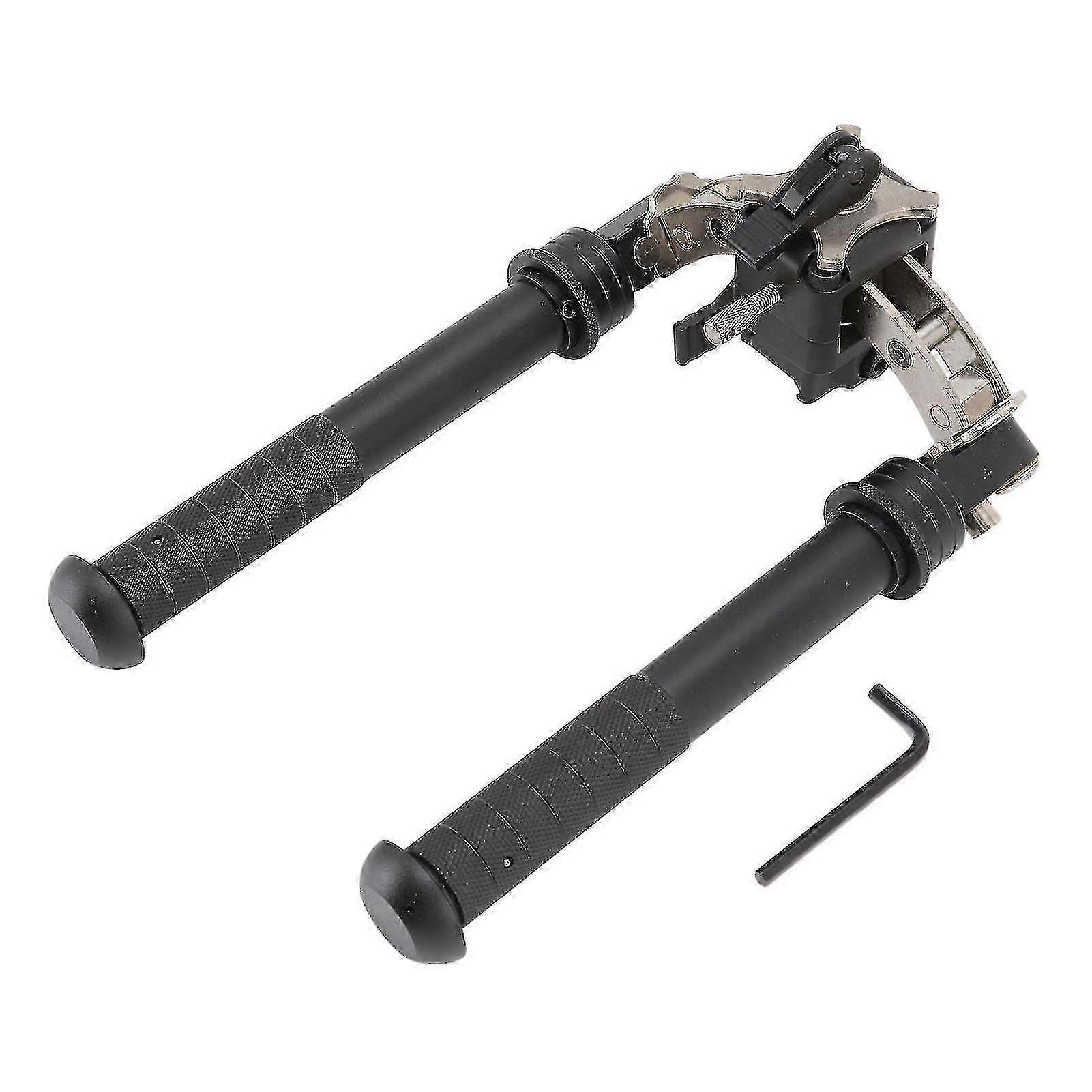 25-26 Adjustable Stainless Steel Bipod Stand with Adapter for Hunting and Shooting