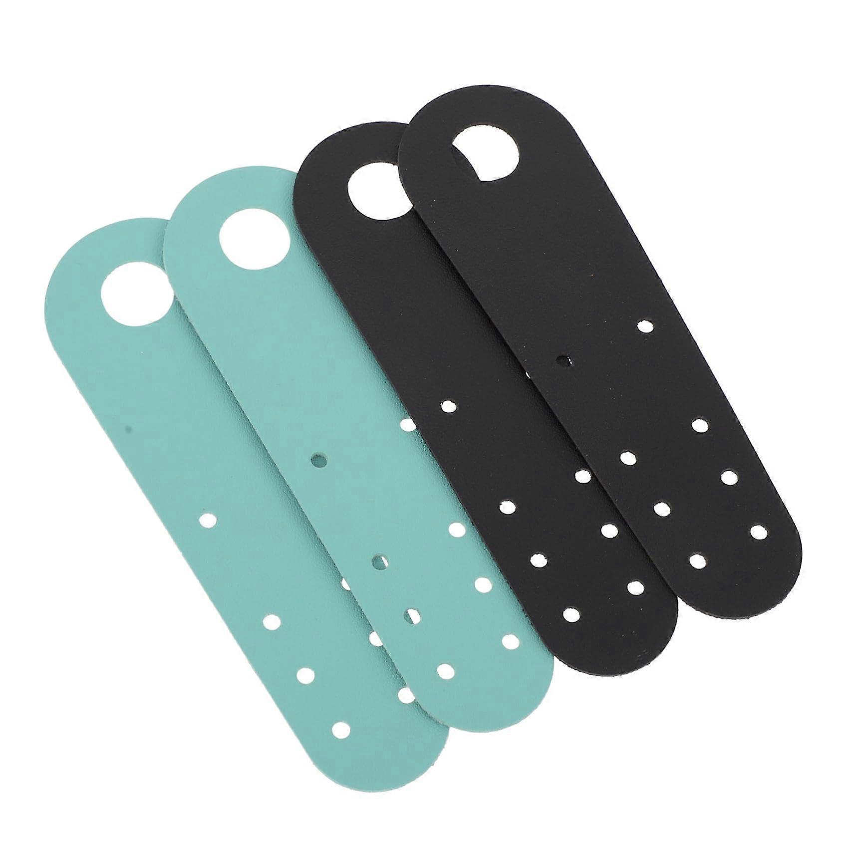 Toe Covers Leather Roller Skates Front Caps Cushioned Skating Protector, 2 Pairs, Quick Install, Compatible with Roller