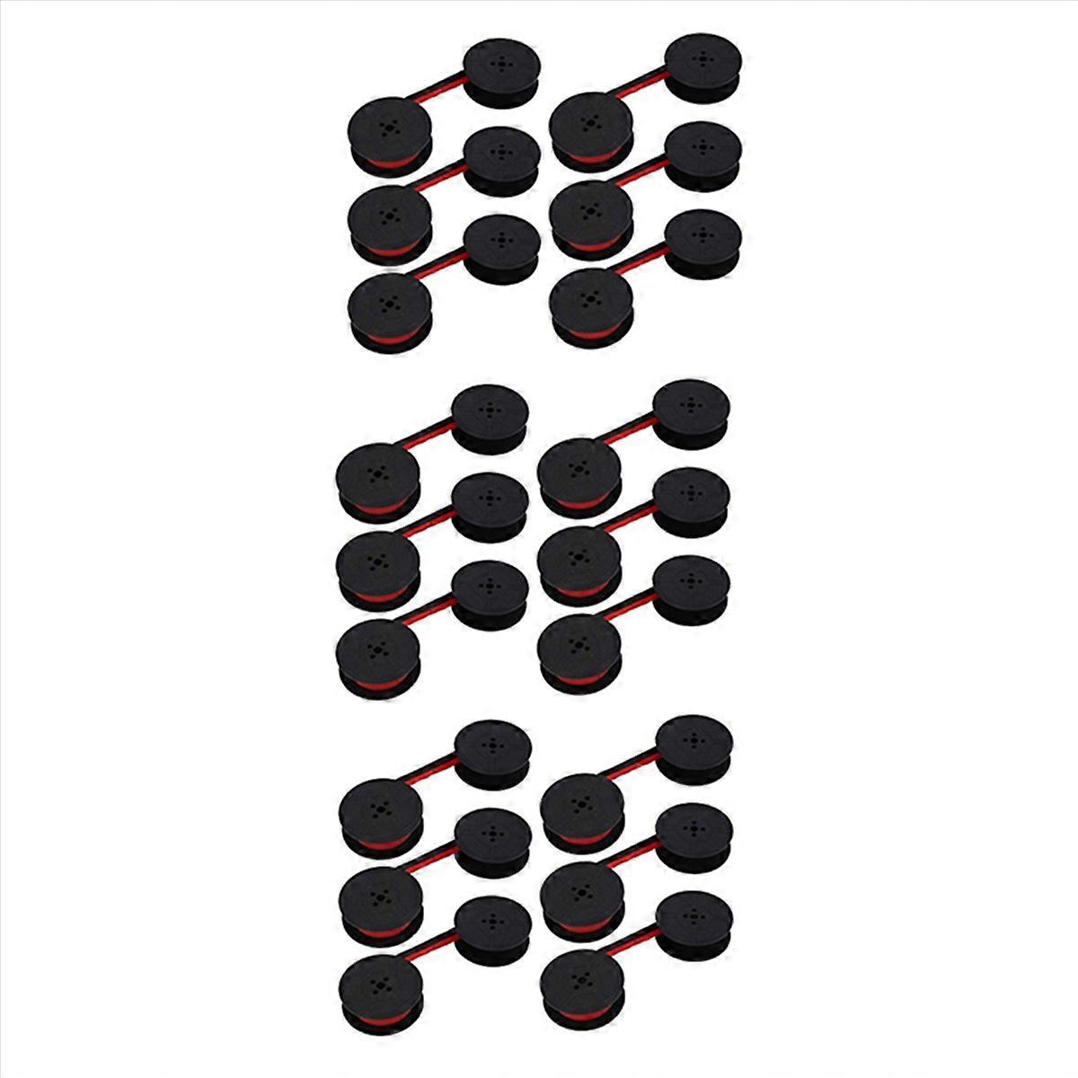 6Pack Typewriter Ribbon Twin Spool Red & Black for Most Typewriter