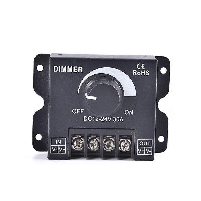 DC 12V 24V LED Dimmer Switch 30A 360W Voltage Regulator Adjustable Controller For LED Strip Light Lamp LED Dimming Dimmers