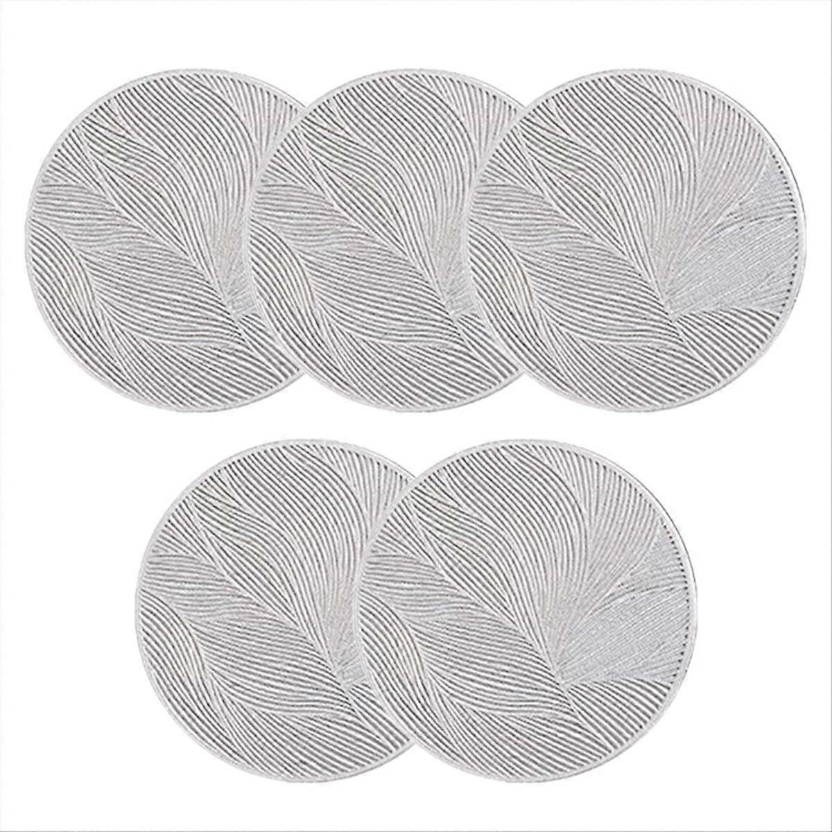 Round Coasters Heat-resistant Coasters Non-slip Protective Mat A