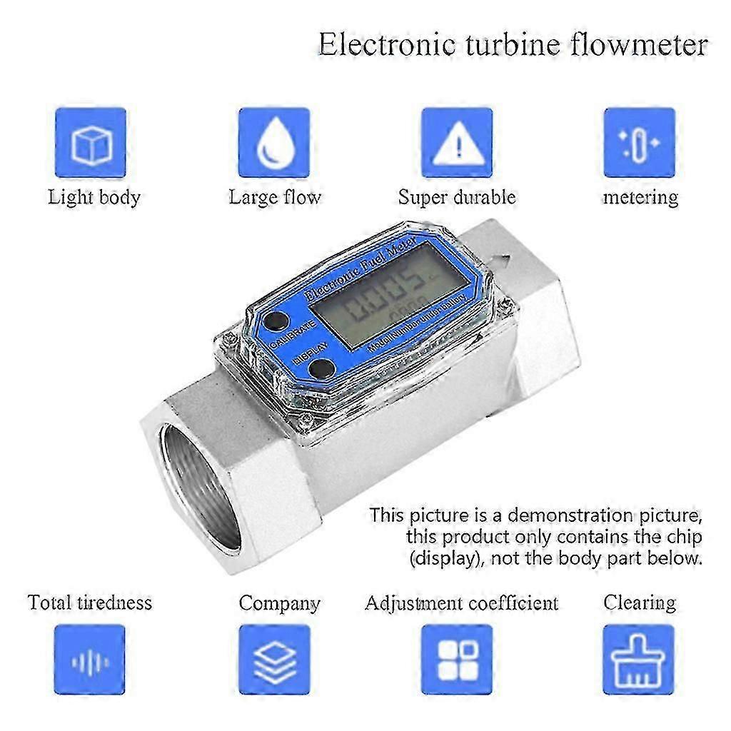 Fuel Meter Gas Fuel Oil Flowmeter Lcd Gasoline Kerosene Meter Display Chip
