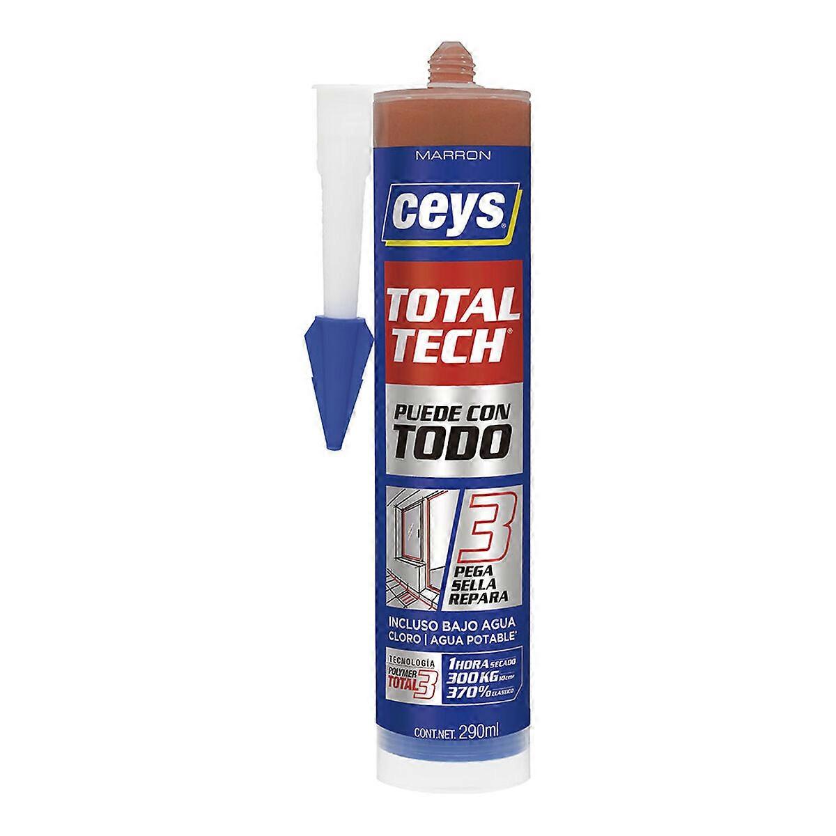 Tetningsmiddel/lim Ceys total tech brun 290 ml