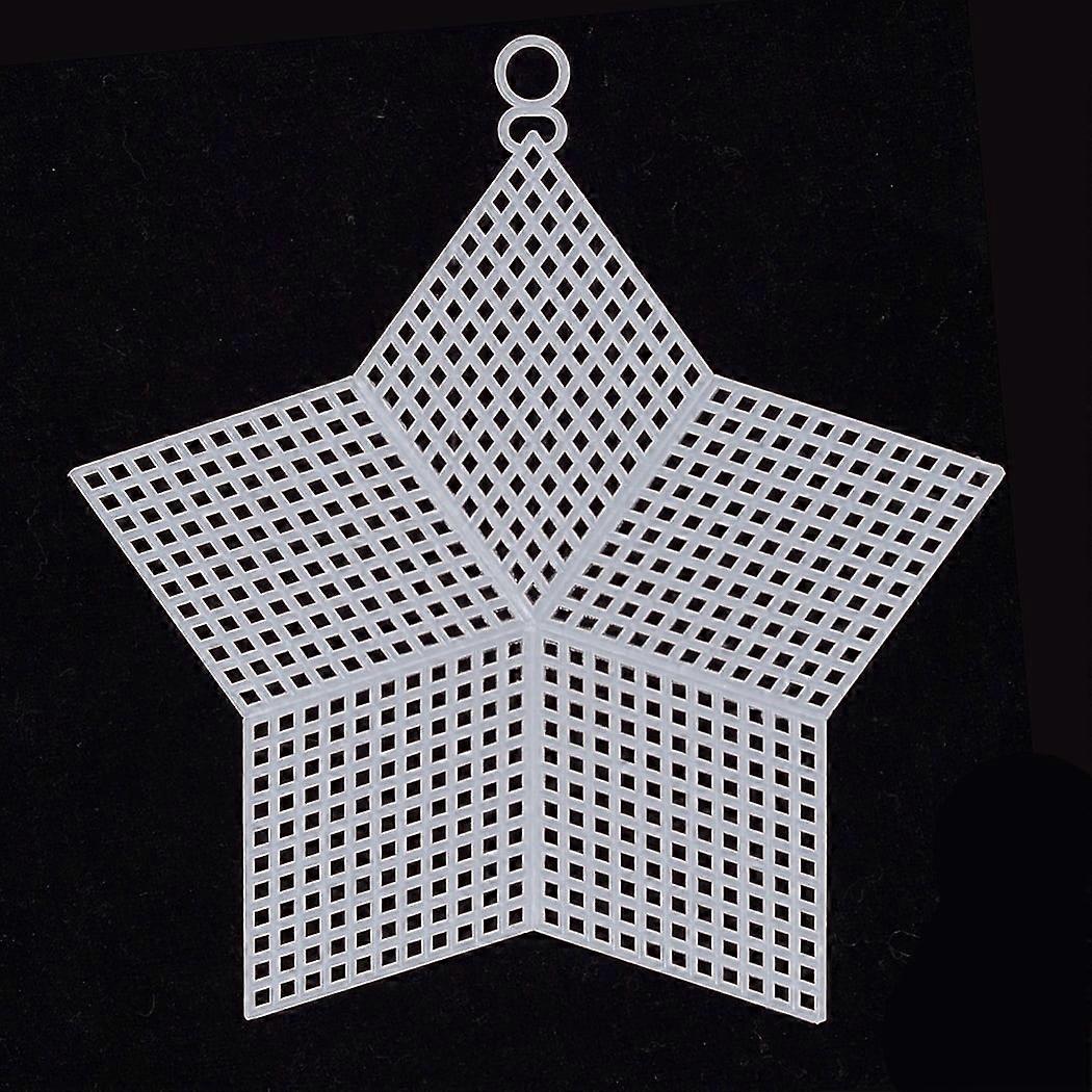 12PCS Needlepoint Canvas Star Shape Plastic Canvas Blank Canvas for DIY Craft