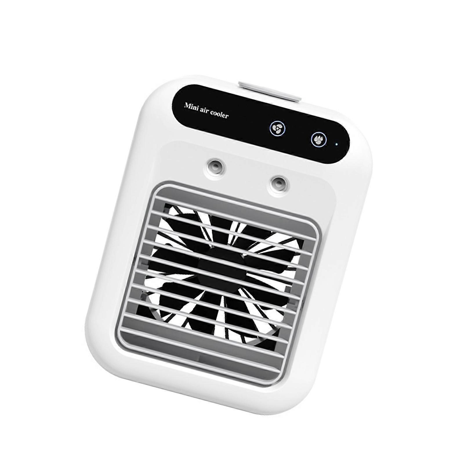 Desktop Humidifier Coolers Two Sprayings Cooling System 9 Spirals Blade Powerful Airflows Instants 3 Second Chill Effect USB Operations Multicolor