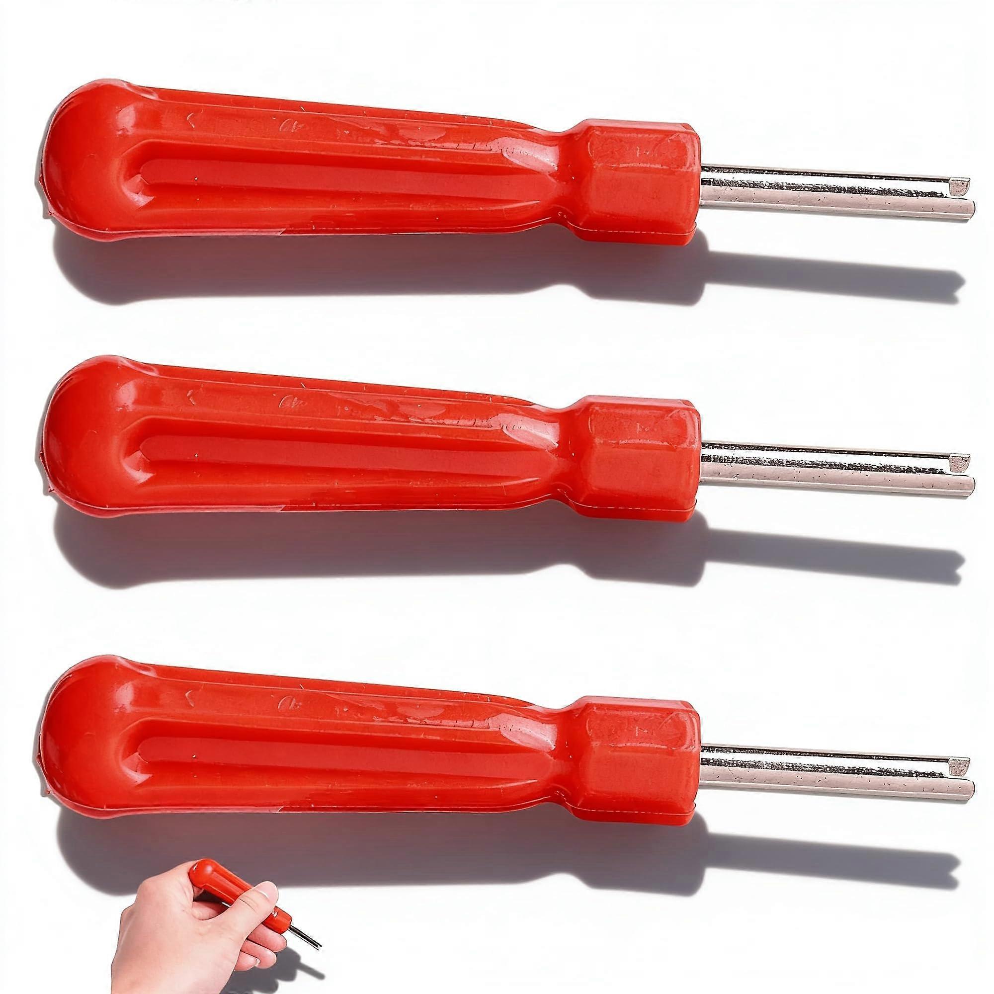 Tyre Valve Removal Tool 3 Pcs Plastic Schrader Valve Core Removal Tool Handle For Valve Stem Core  Tyre Car Bike