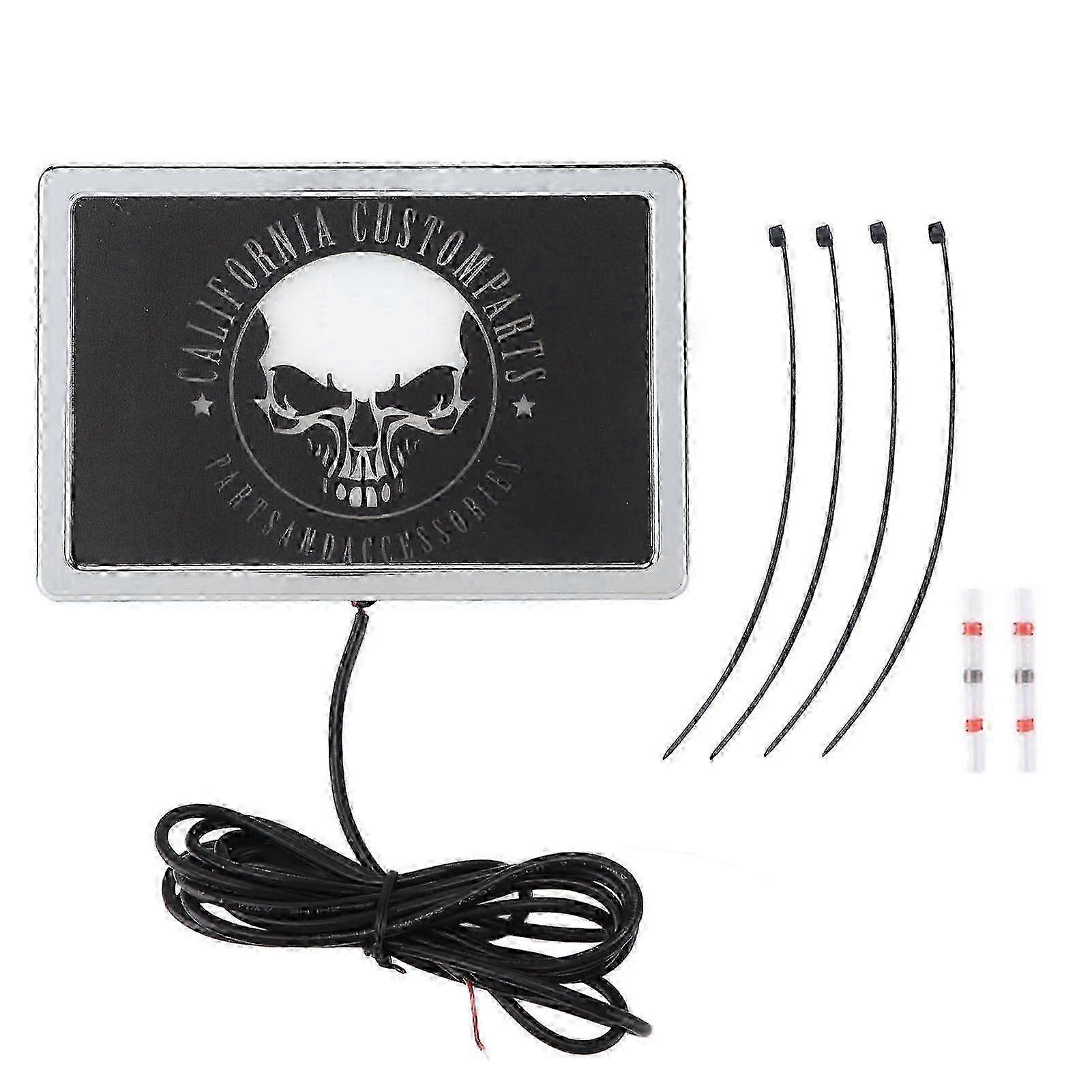 universal LED flag light skull pattern 4x6 inch DC12V