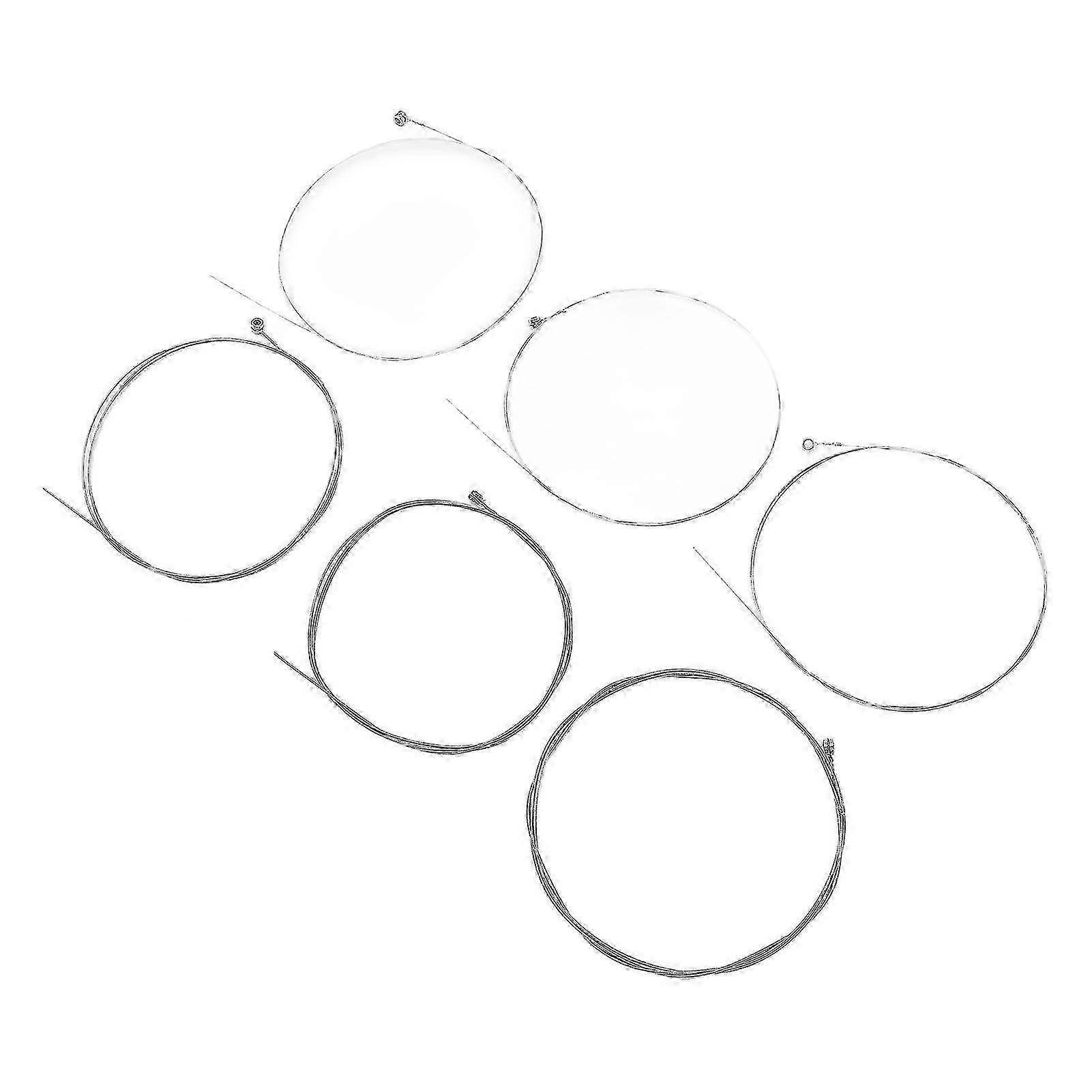 6Pcs Electric Guitar Strings 1?6 String Replacement Nickel Steel Stringed Instrument Accessory
