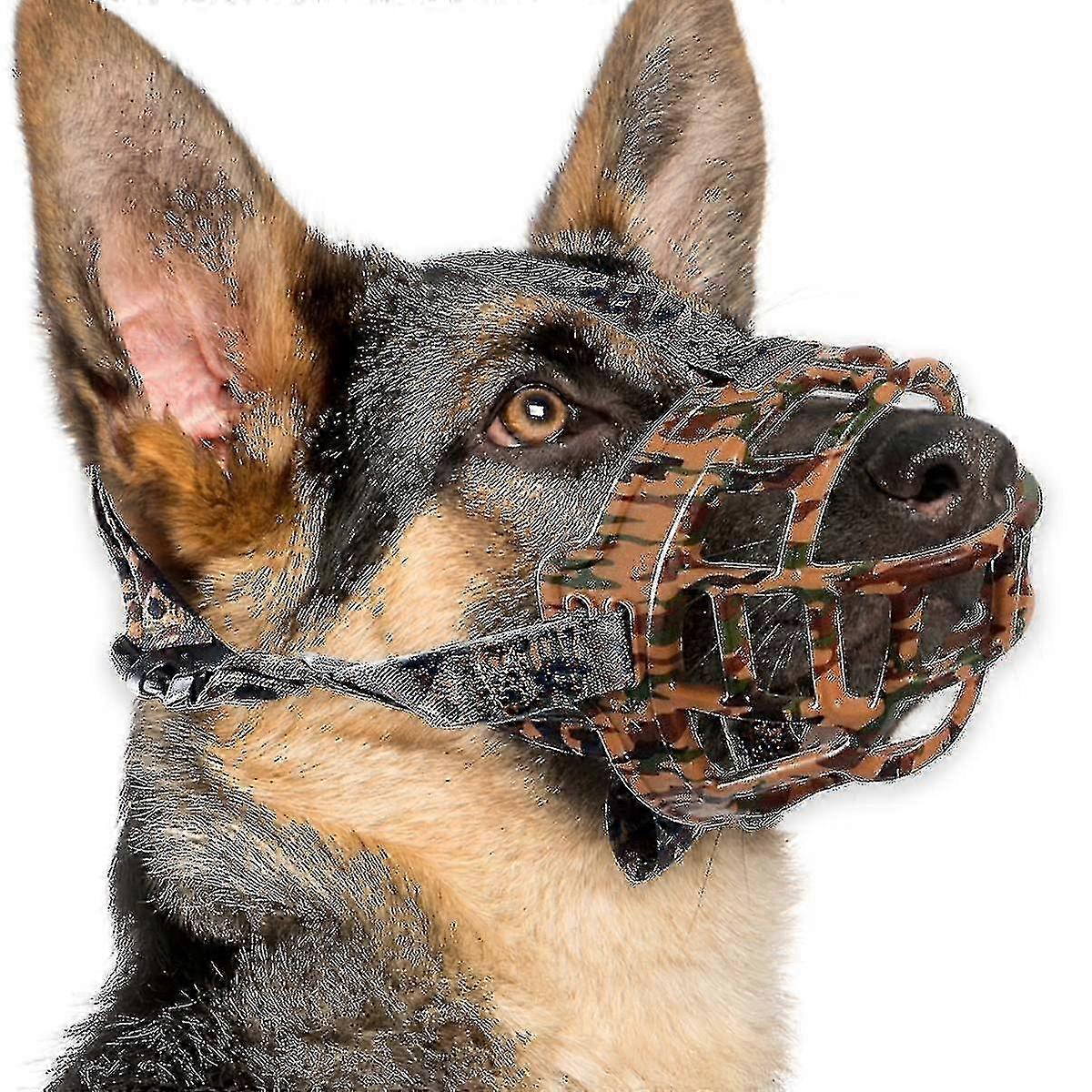 Silicone Basket Muzzle for Dogs, Prevents Biting and Chewing, Allows Drinking and Panting