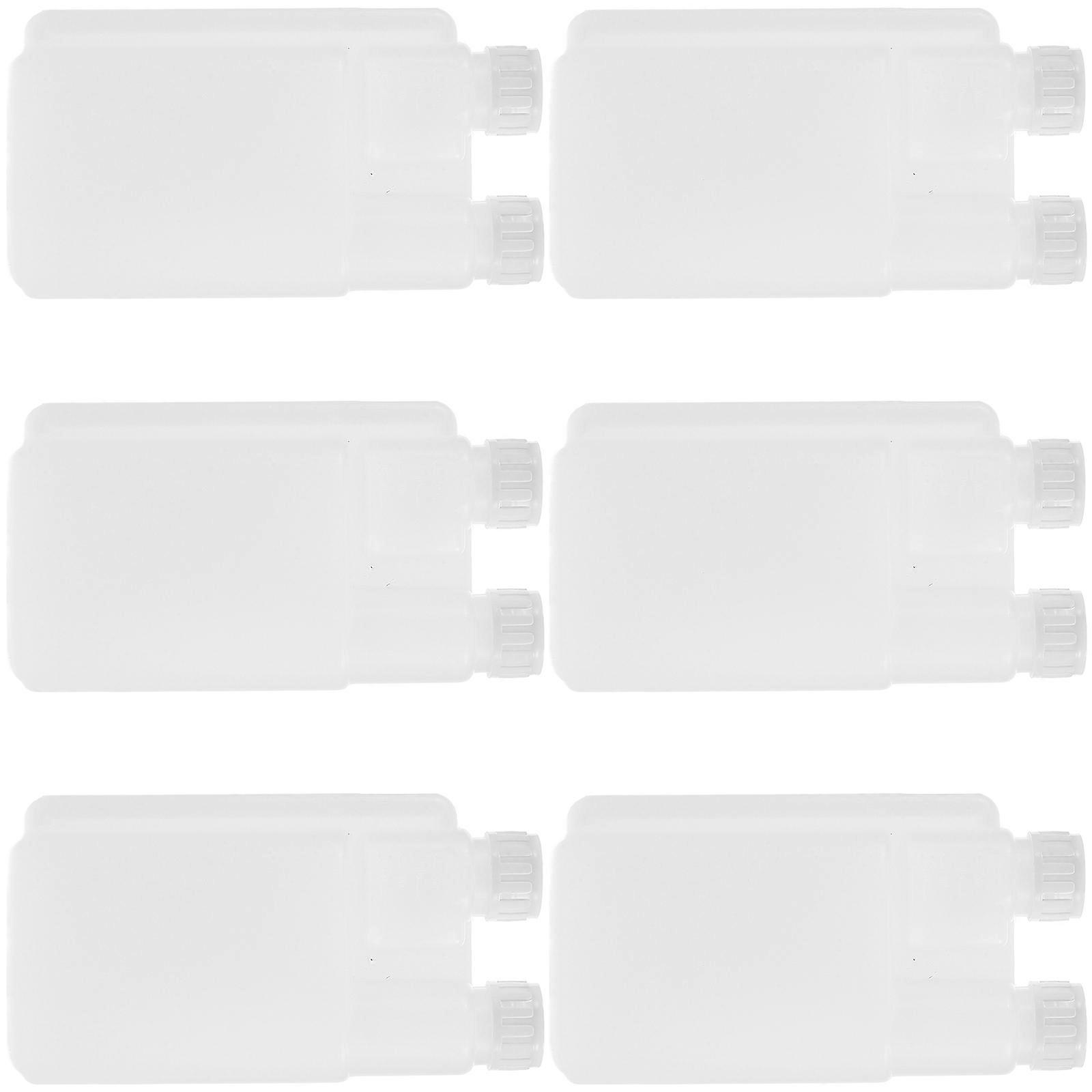 Reusable Plastic Flask for Liquor with Built-in Dispenser 6Pcs Flasks Set