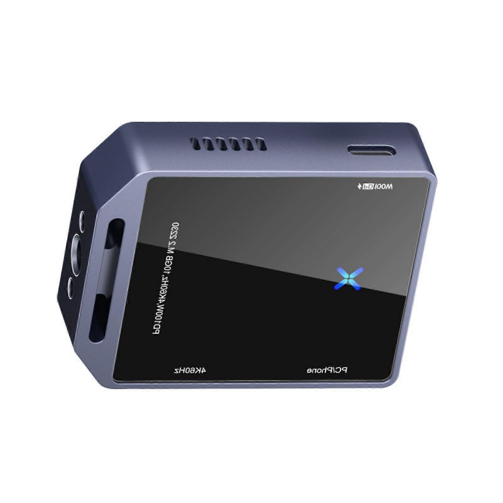 Metal M.2 Solid Disk Enclosure For NVMe Drive USB3 2 10Gbps 4K Video Output 100W Power Delivery Cooling Fan Design Multicolor