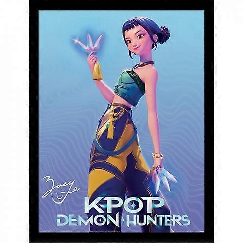 K-Pop Demon Hunters Zoey Framed Poster