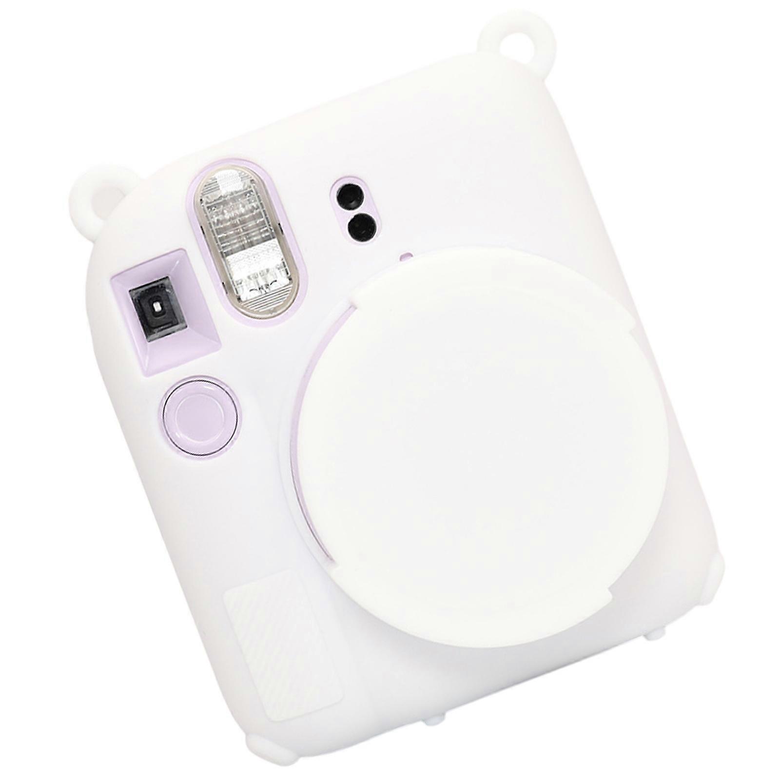 Silicone Camera Case Solid Color Wear Resistant Protective Cover Shockproof Soft Protective Case Replace for Mini 12  White