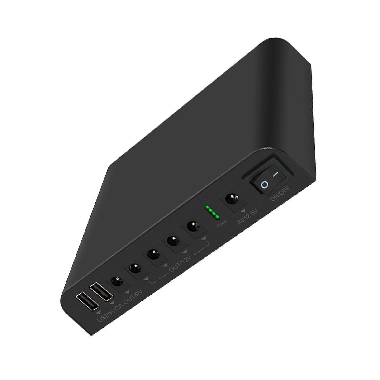 UPS Power Supply Power Banks for WIFI, Modem/Routers, VOIP, Cameras 12000mAh Battery Double USB 5V2A DC12V8V5V Output Multicolor