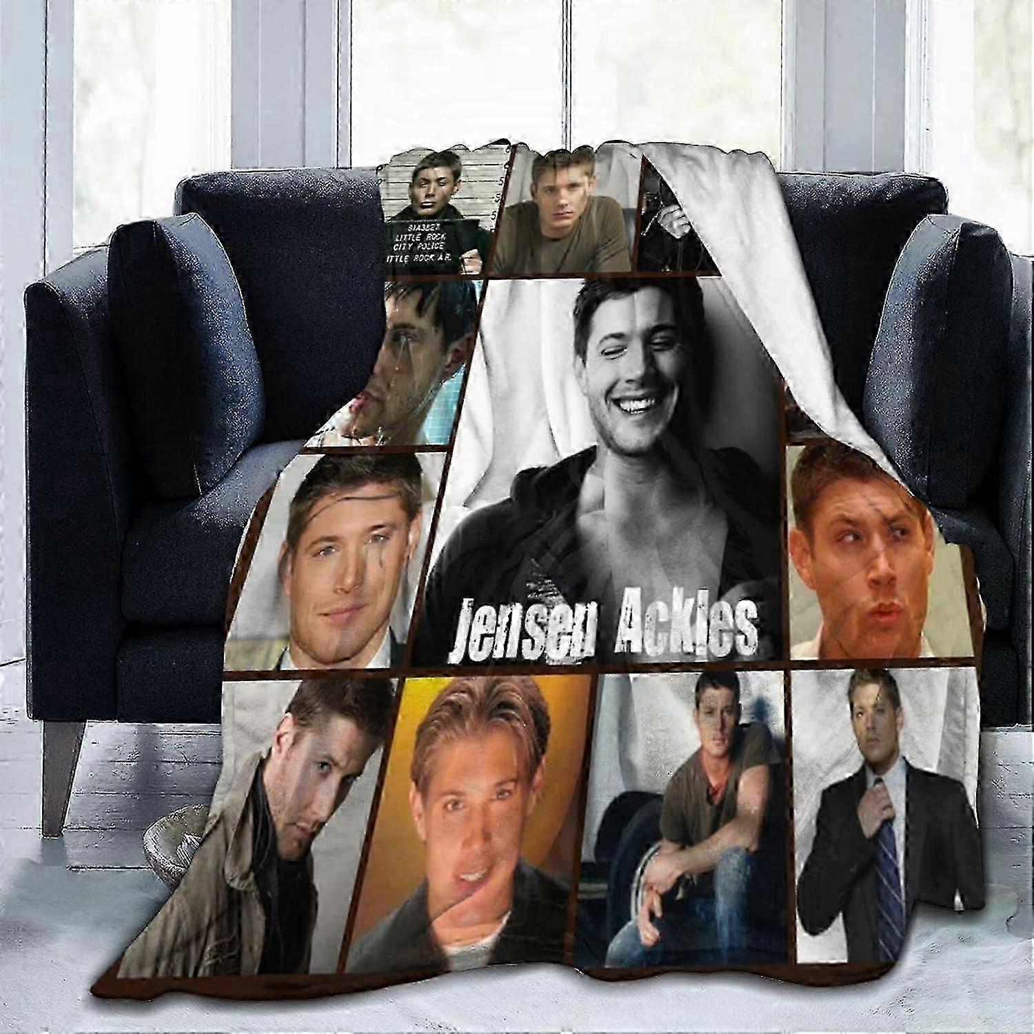 Jensen Jenny Ackles Flannel Blanket Bedding Fleece Blanket Soft Thow Blankets Air Conditioning Blanket For Sof-EDFR271 z