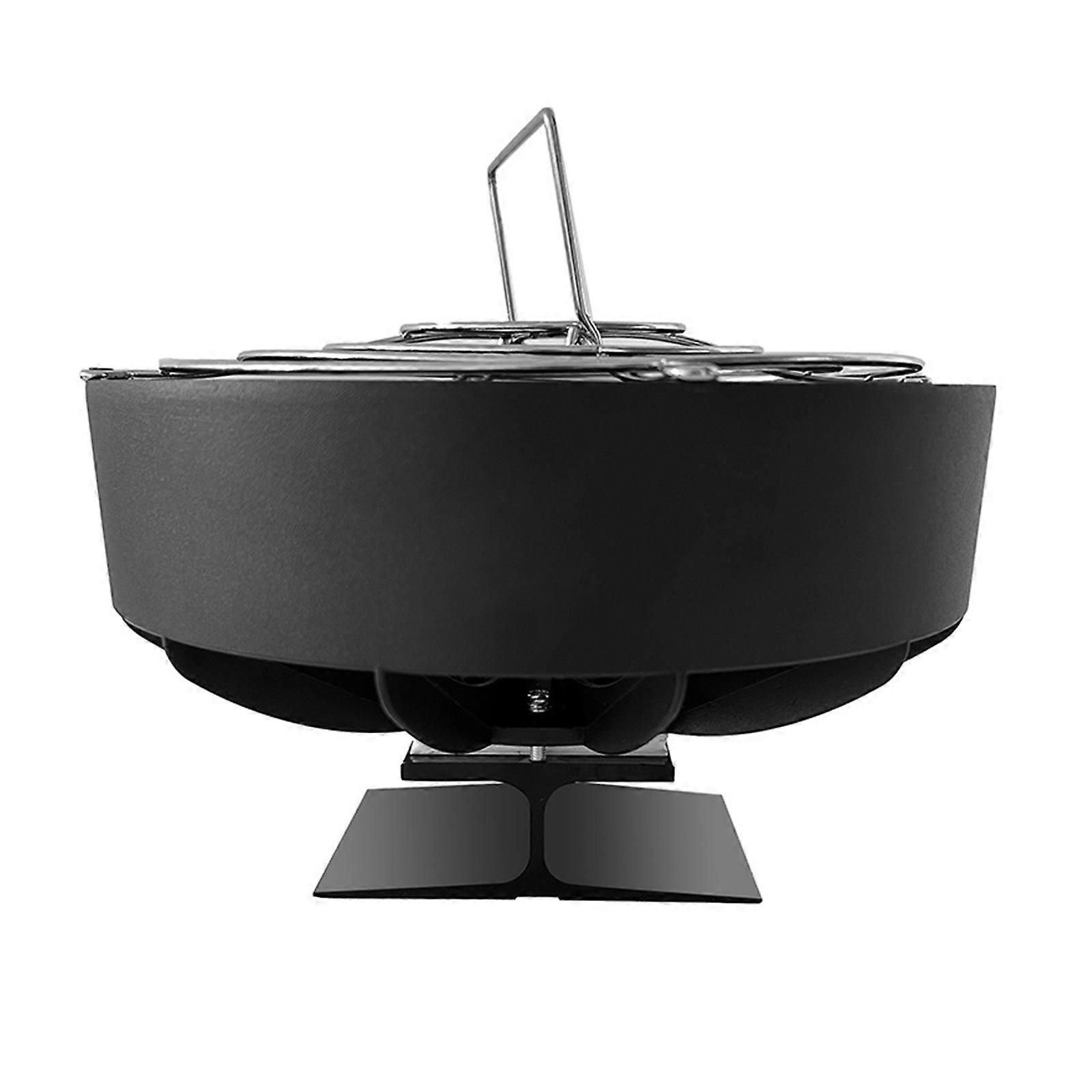 מאוורר תנור פלבלום נייד עם כוח חום, אביזר ביתי לקמפינג ולפטיו, משפר את החום ללא חשמל, צבעים רבים