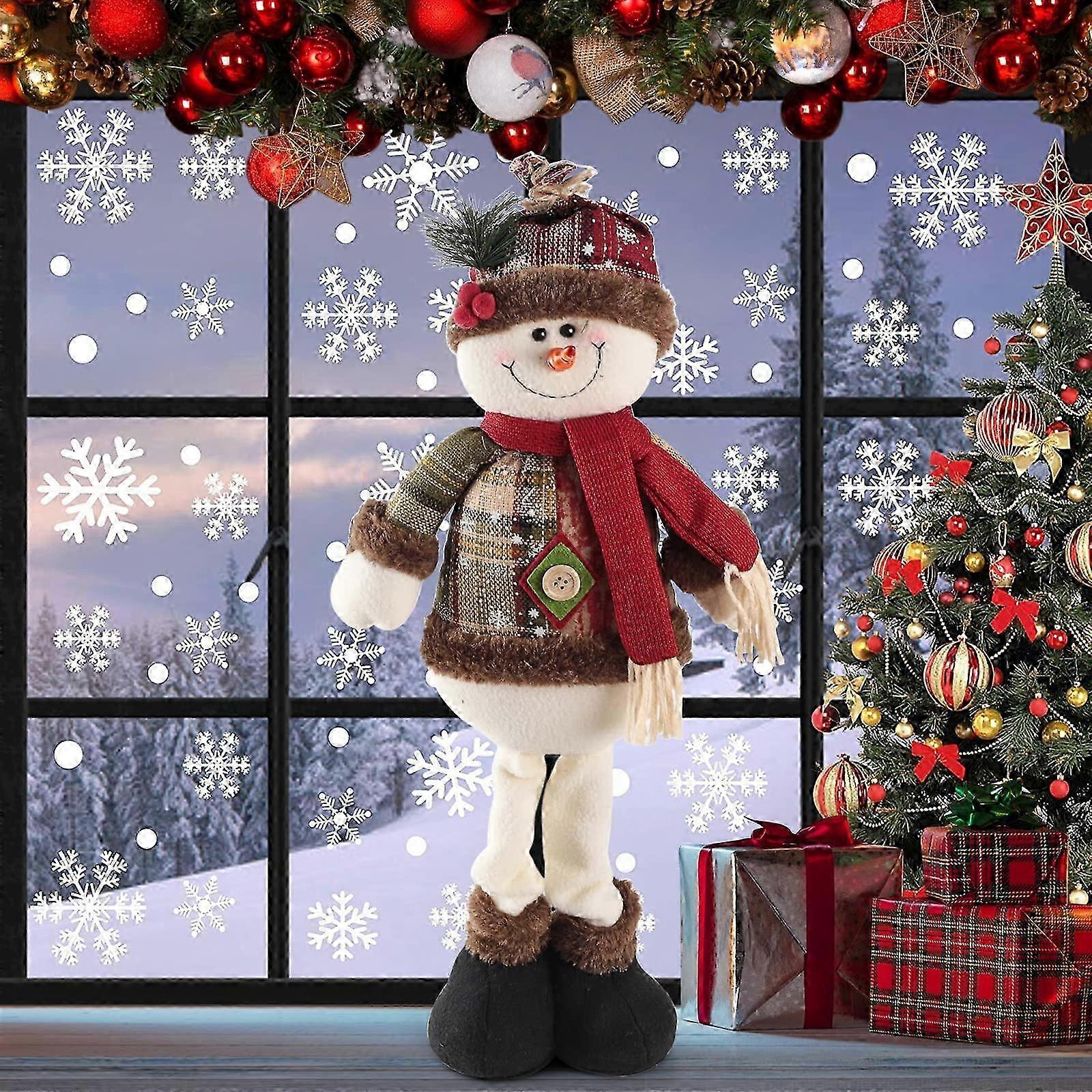 Snowman Figures for Christmas Window Display Decoration