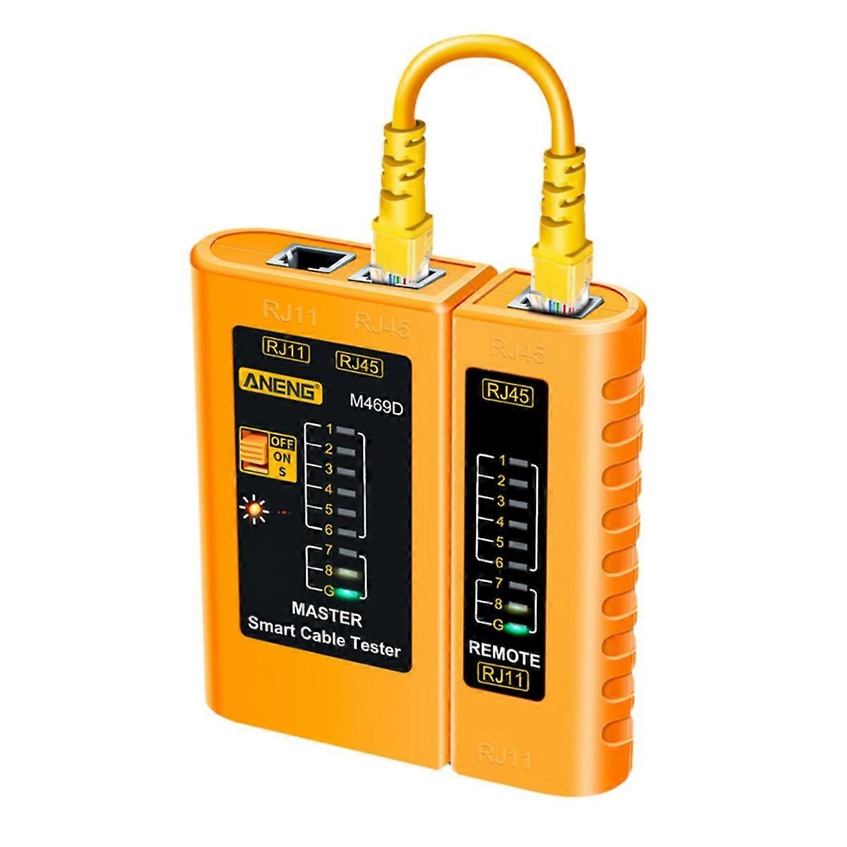  M469D Network Analyzer Tester Cable Tester RJ45 RJ11 RJ12 CAT5 UTP LAN Cable Tester Networking Repa