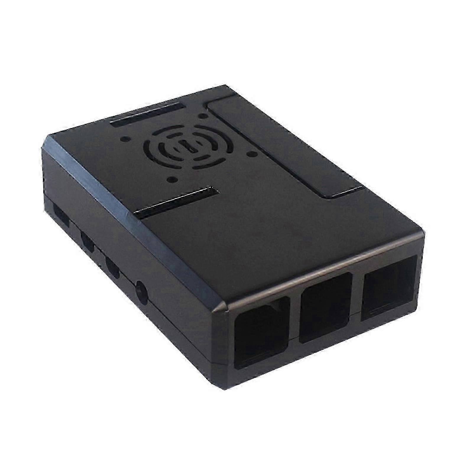 For RPI ABS Case Cover Removable GPIO Cover Optional Cooling Fan for RPI4 Board Protector Black 2025