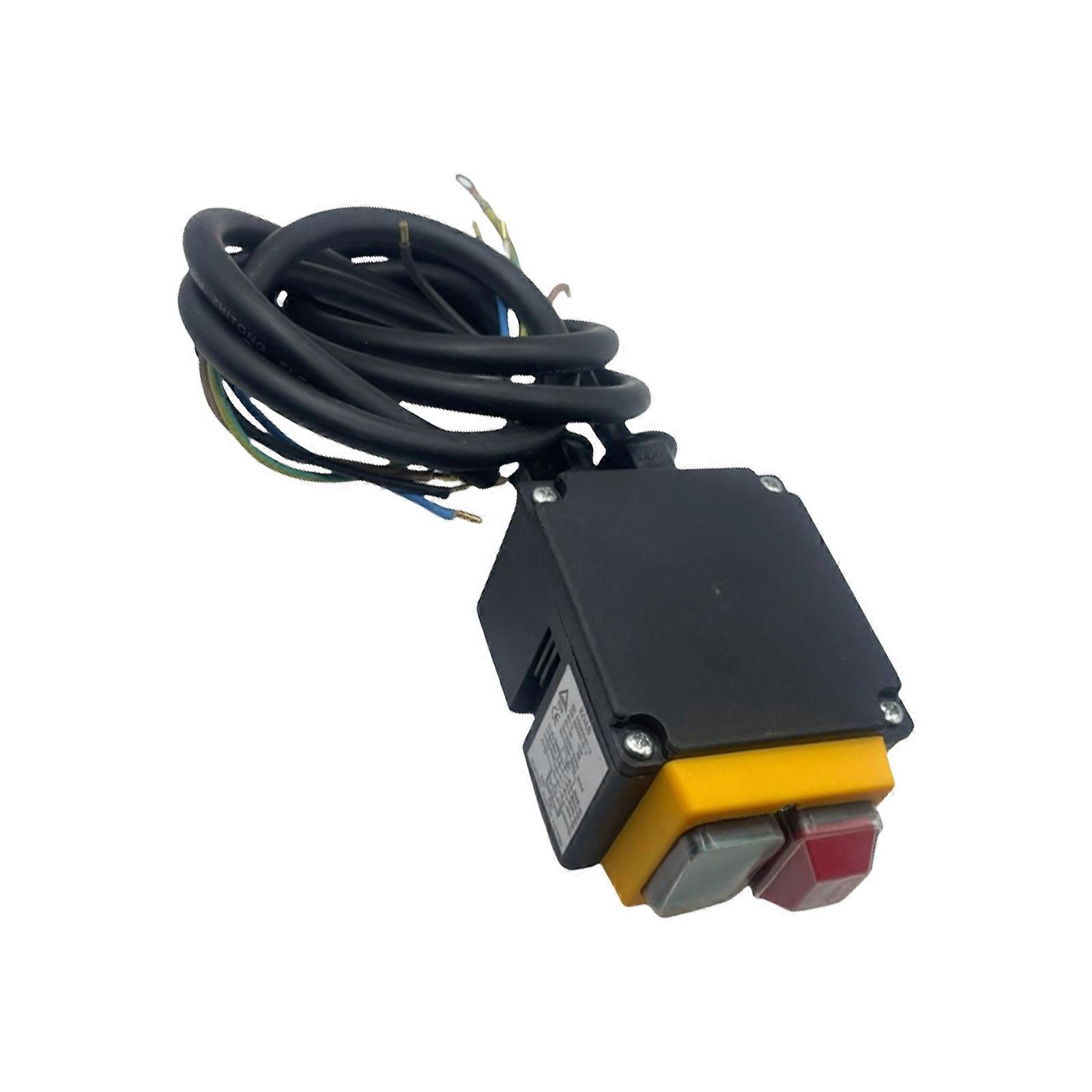 Latching Push Button Switch Waterproof On Off Motor Start Stop Switch Box 400V Simple to Operate for Workshop Multicolor