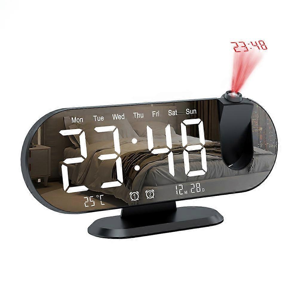Mini Clock LED Digital Smart Alarm Clock Projection Supports Remote Viewing Mobile Detection Mini Clock