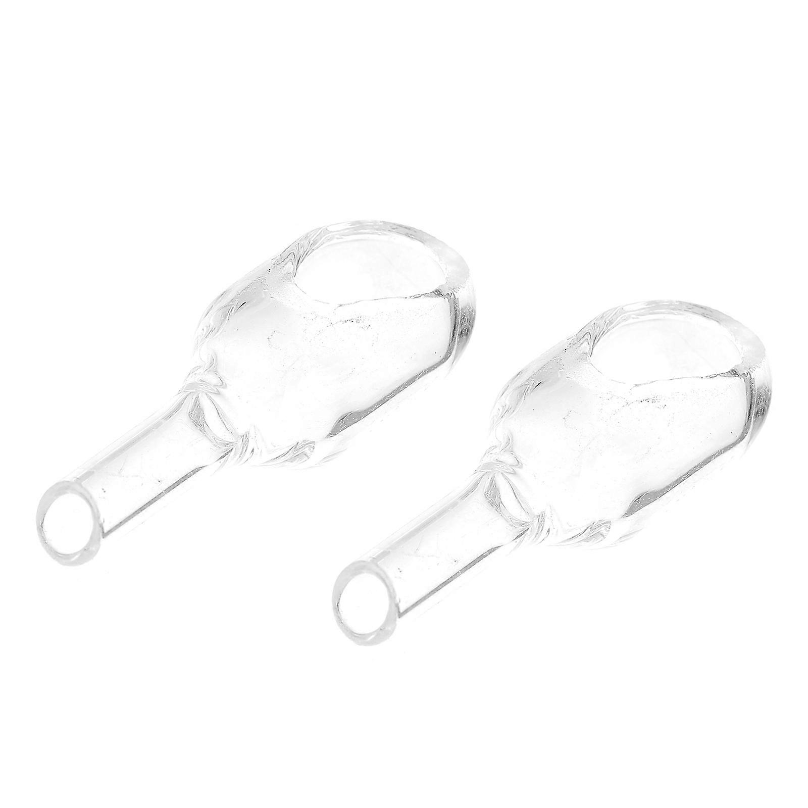 2 قطعة شفاف الزجاج وزن قارب وزن قمع مجموعة جولة وزن قارب