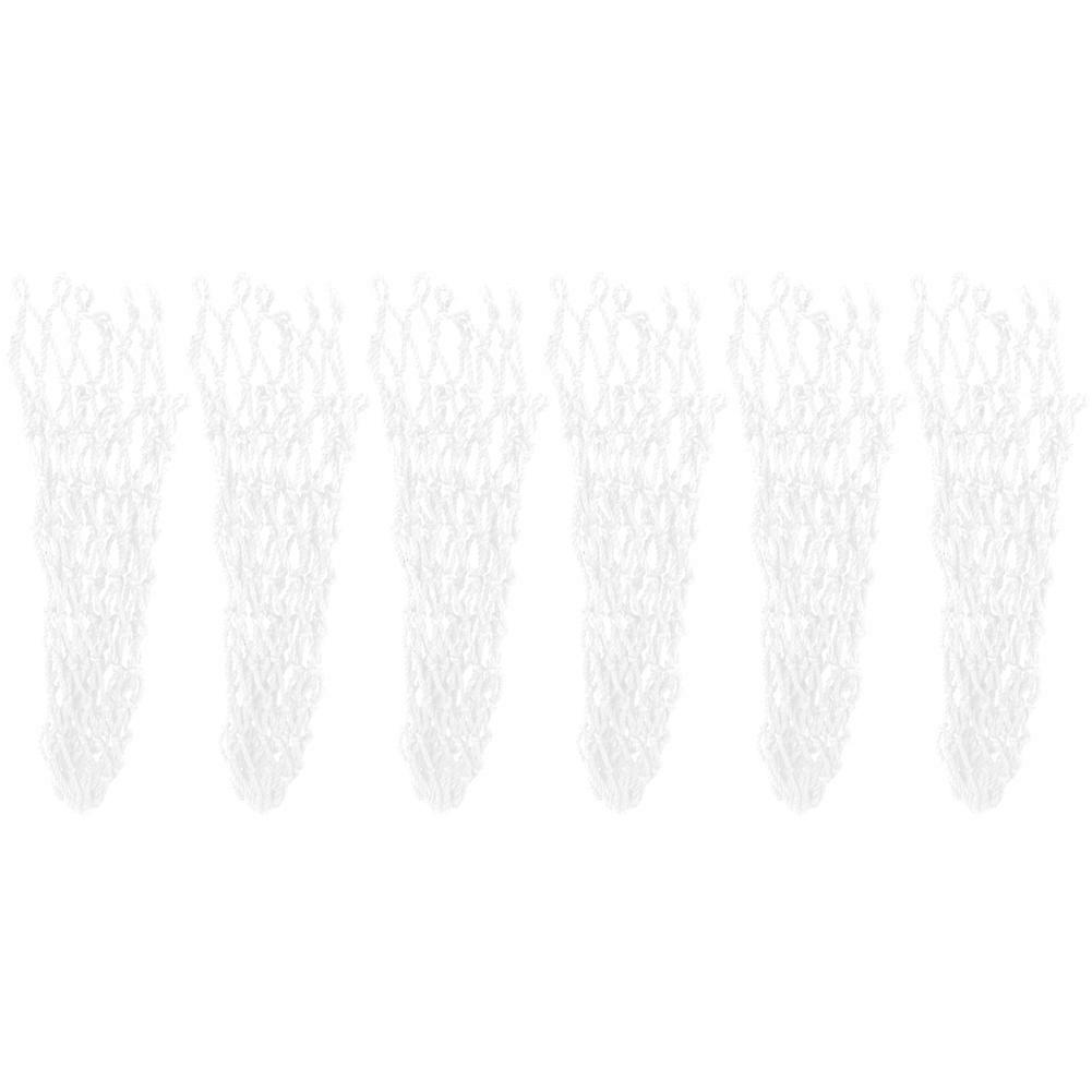 6PCS/Set Net Pocket Long Service Life Billiards Table Pocket for Billiards (White)