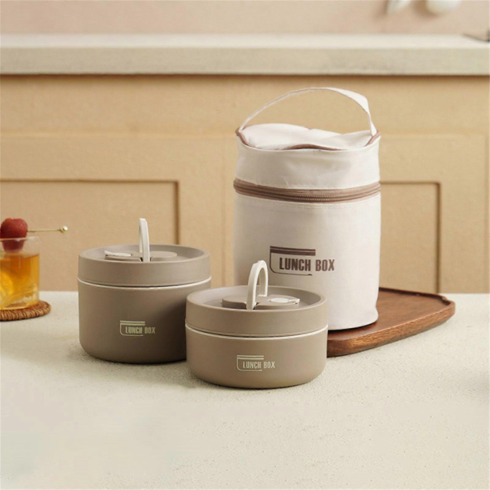 Miayilima Portable Insulated Lunch Container Set, Stackable Stainless Steel with Thermal Bag - Compatible with Miayilima Upgrade Food Storage Boxes