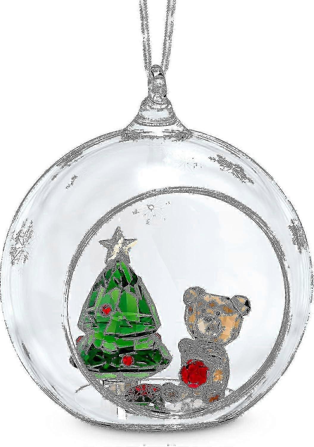 Gingerbread Reindeer Ornament, For Hanging On A Tree Or For Display, Gold Crystal With Copper Accent And Print Face, Part Of The Joyful Ornaments Coll