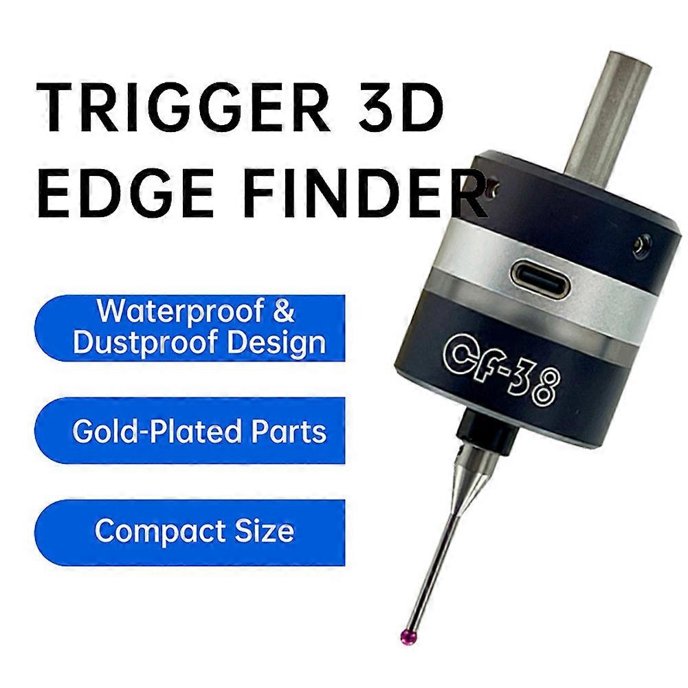 3D Edge Finder Machining Center Cnc Milling Machine Three-Coordinate Precision Probe Centring Rod Tool Setter CF-38