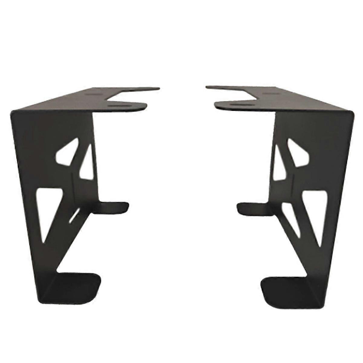 Metal Under Desk Game Console Organizers Storage Holder Stand for Space Saving Mount