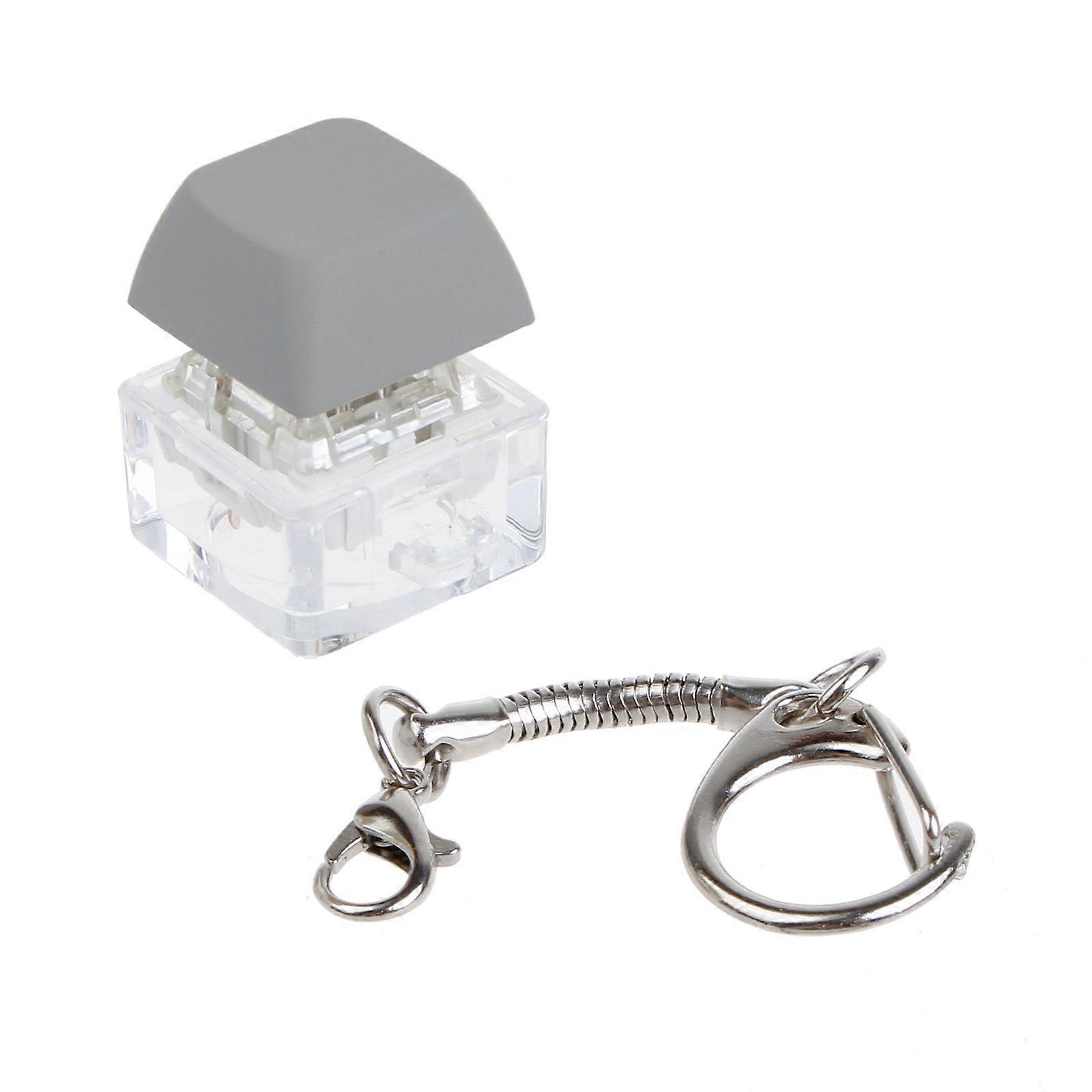 1PC Mx Switch Tester for Mechanical Keyboard Dust-Proof Shaft Tester Shaft Cover Colorful Keycap Keychain  Gray