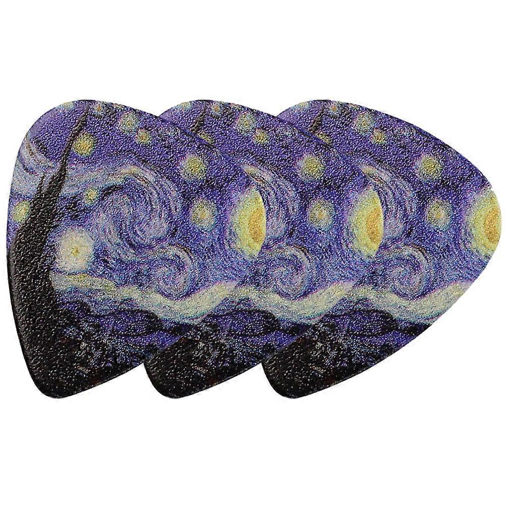 Thin Acoustic Guitar Picks Triangle Guitar Picks for Instrument Use 3Pcs