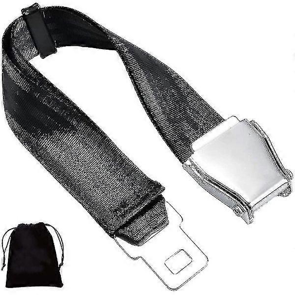 Airplane belt extender E4 certified, adjustable from 6" to 32"
