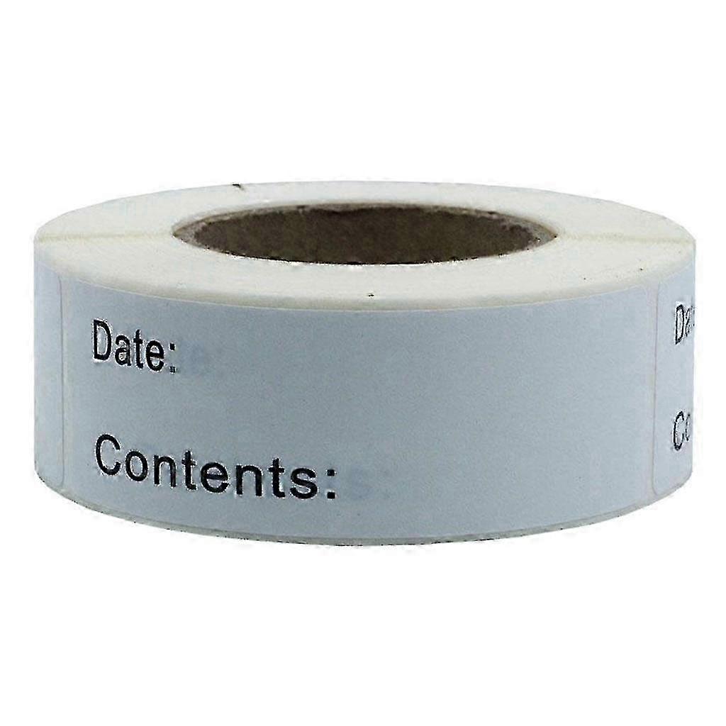 w 1 Roll 125Sheets Removable Blank Freezer Food Labels Date Mark Storage Stickers