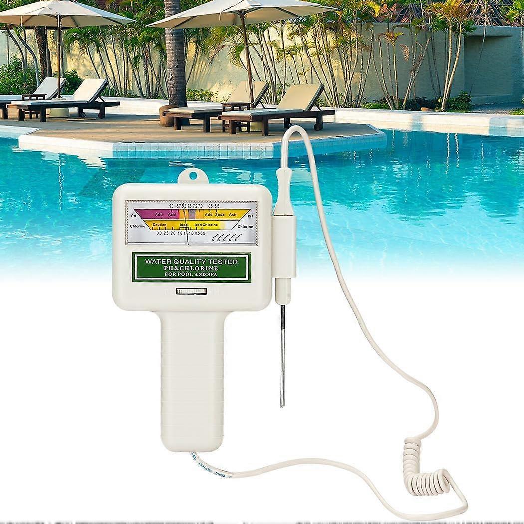 Water Quality Tester with Dual Sensor pH and Chlorine Monitor for Pool, Spa, Aquarium, Drinking Water