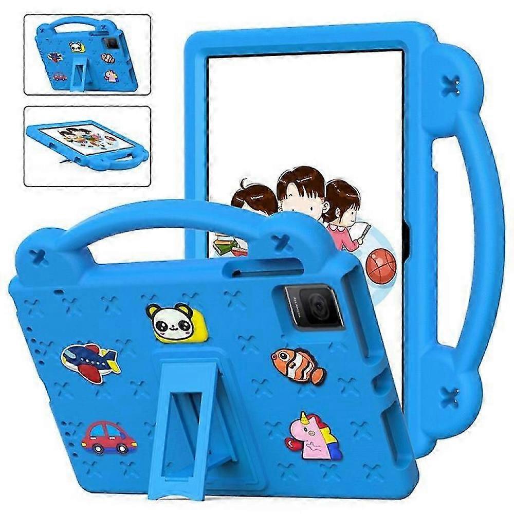 (Azure）Compatible compatible with TCL Tab 10 Gen 2 / T-Mobile REVVL Tab Case EVA Cute Patterns Tablet Cover with Kickstand and Handle