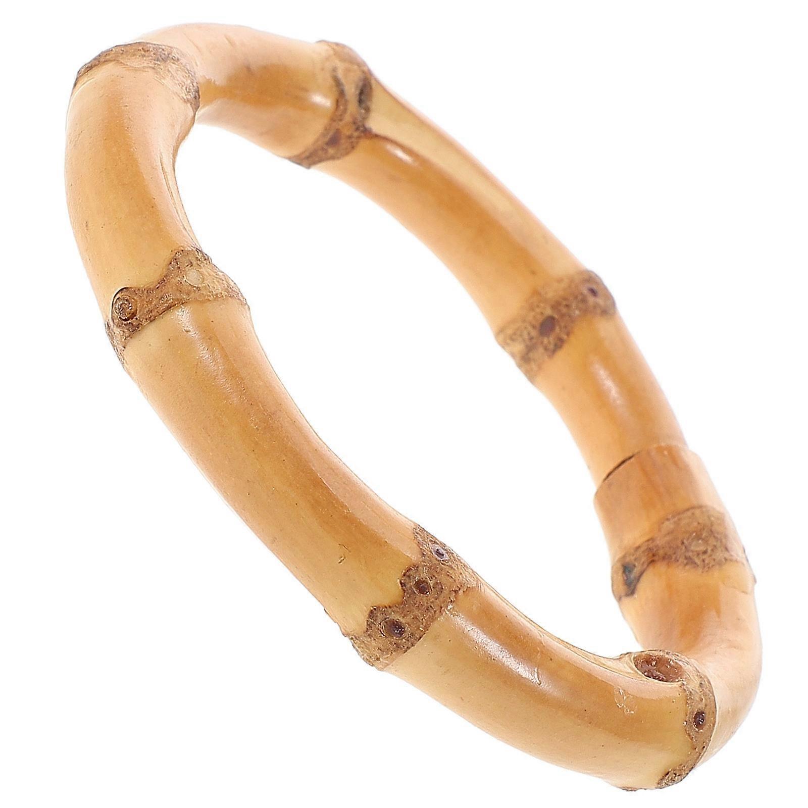 Bamboo Napkin Ring Rustic Style Tableware 6.00X6.00X1.00CM Decorative Item 1Set