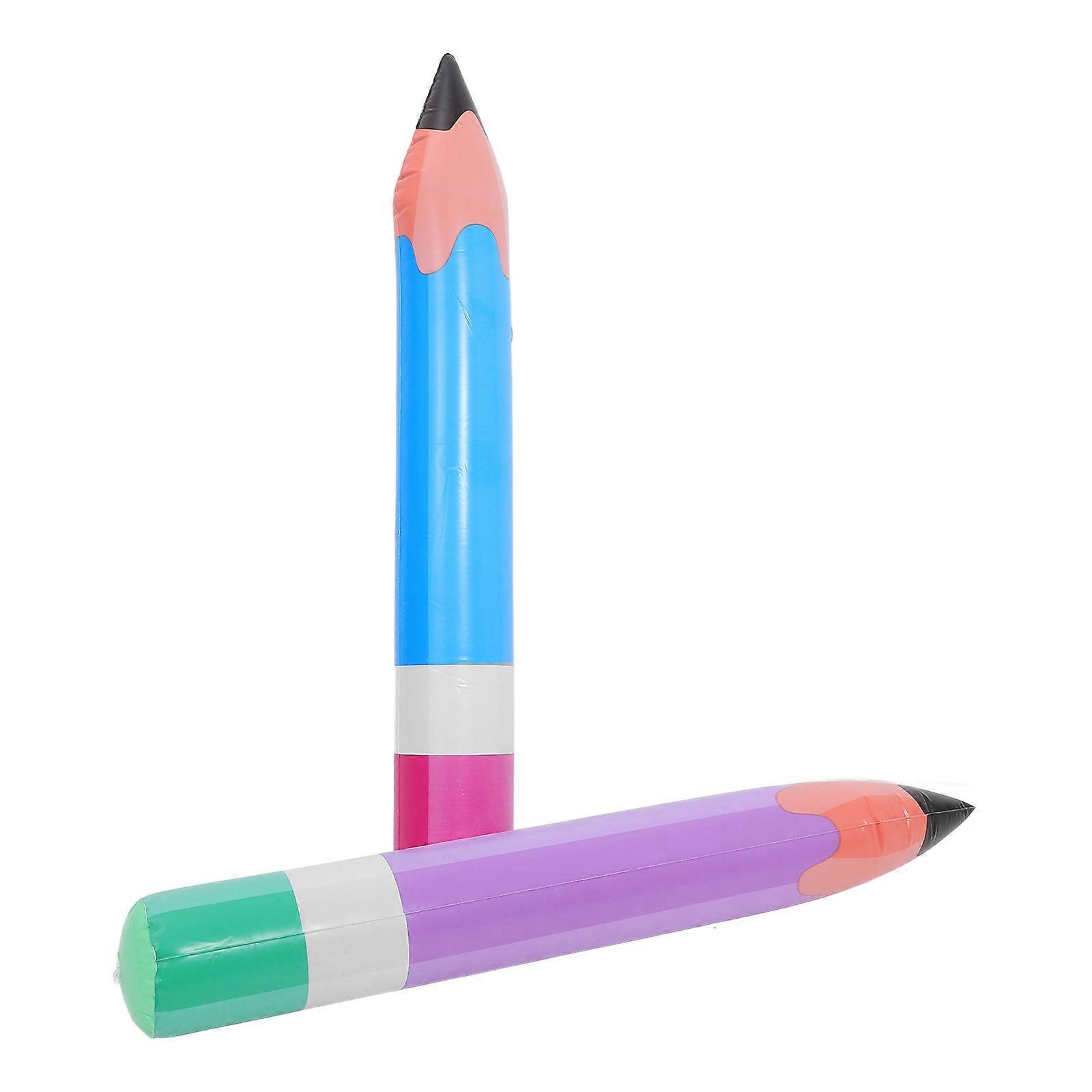 Inflatable Crayon 2Pcs Big Crayon Prop for Classroom Use