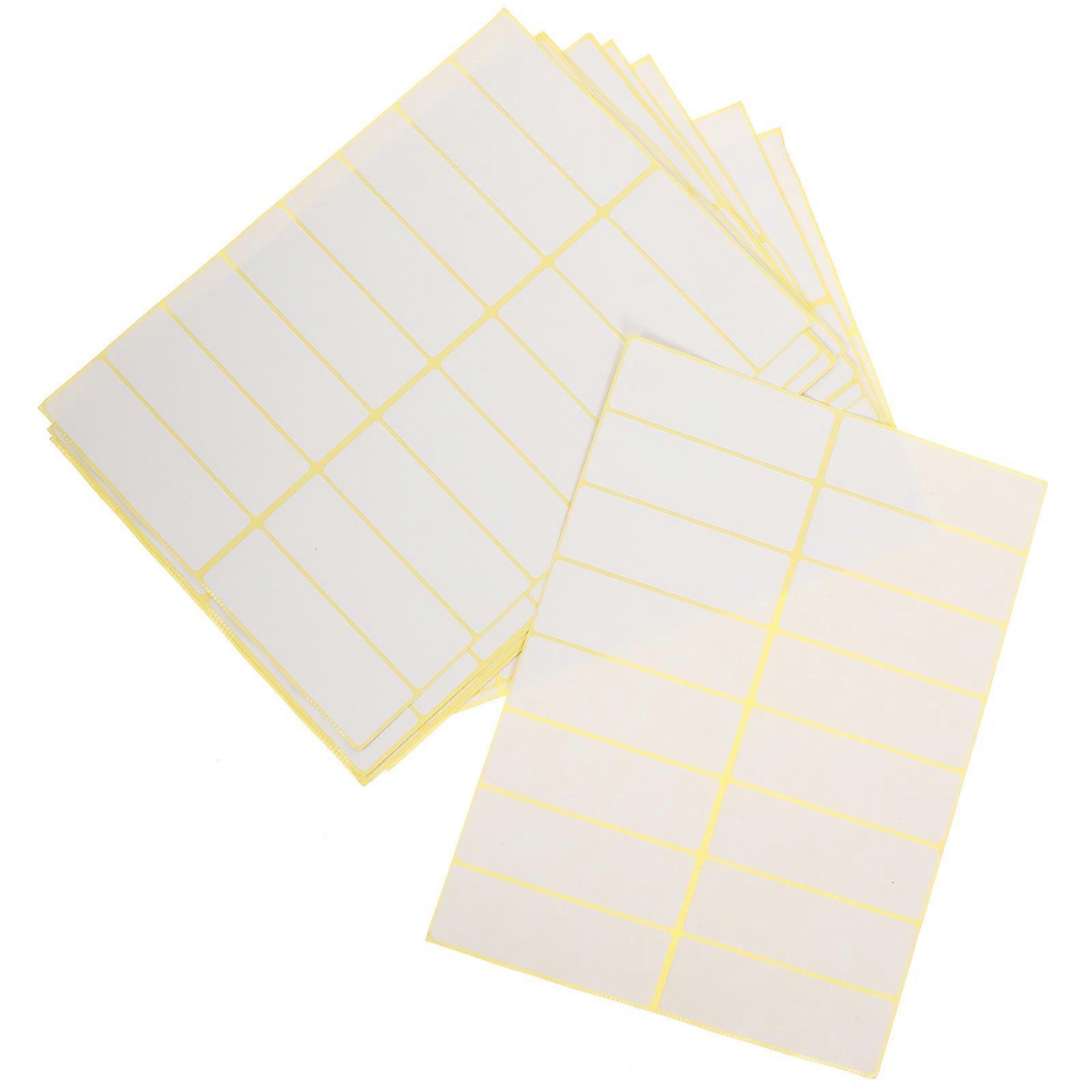 Label Sticker White Small Labels for Labeling 30 Sheets Supply