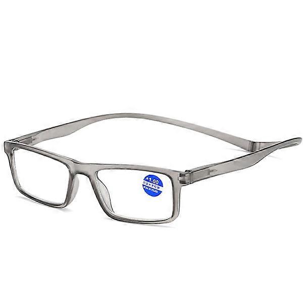 Smooth Reading Glasses with Strength (+1.0 - +4.0) Gray 4.0