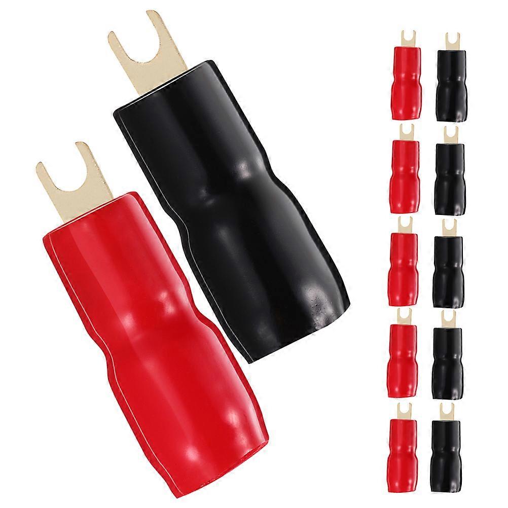 Car Audio Speaker Fork Terminals Reliable Wire Connectors 6Pairs Kit