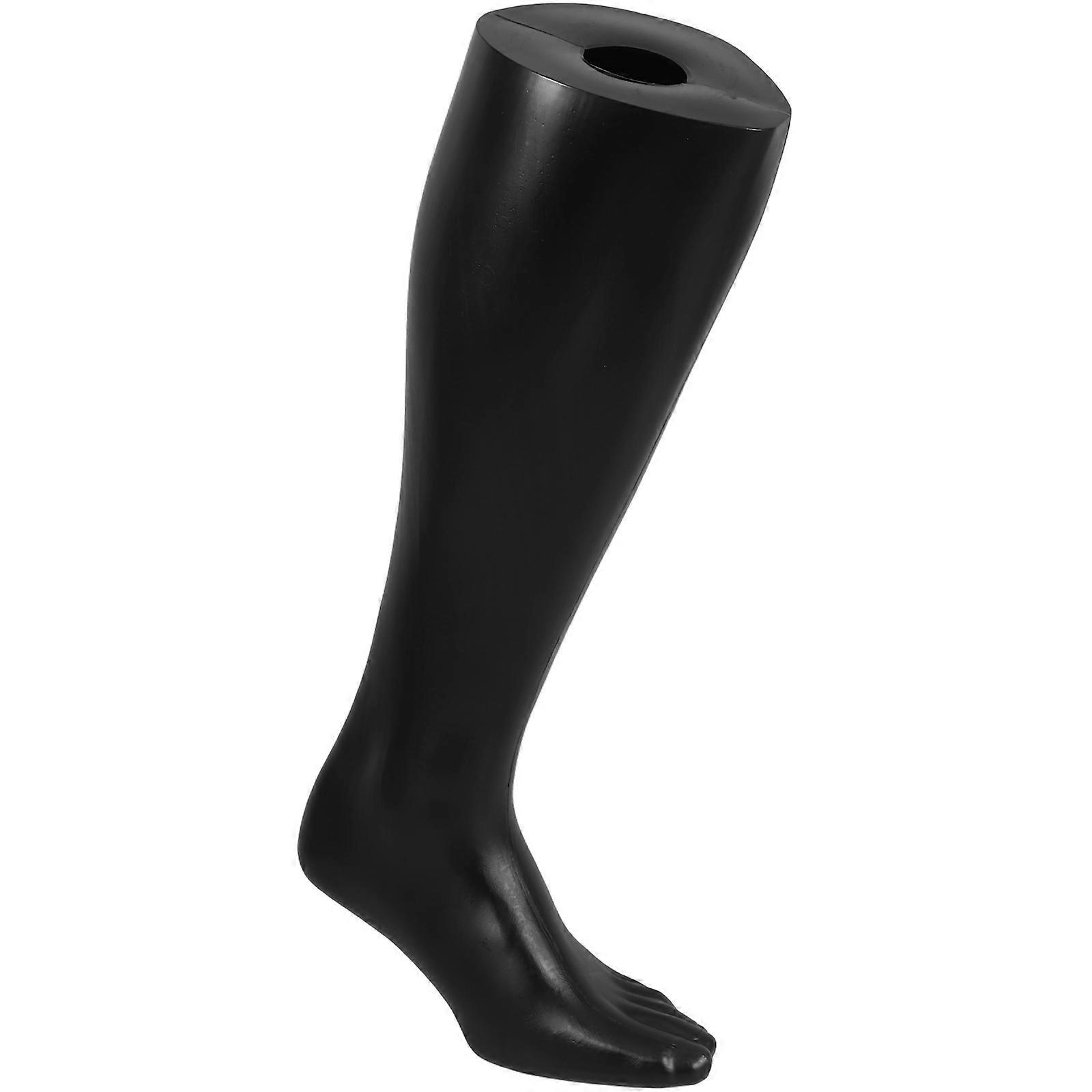 Black Plastic Foot Model Mannequin for Socks Display in Stores