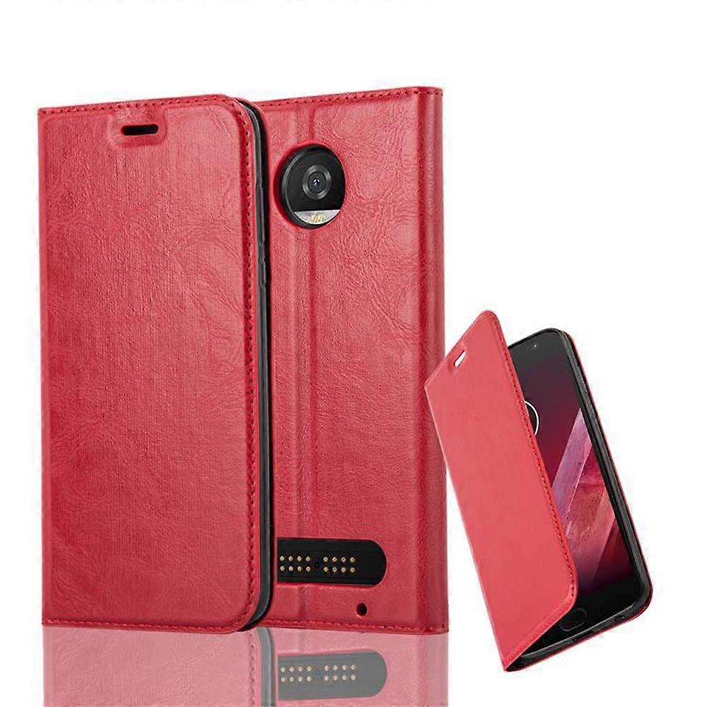 Motorola MOTO Z2 PLAY / Z2 FORCE 케이스 - 스탠드 기능과 카드 슬롯이 있는 보호 커버