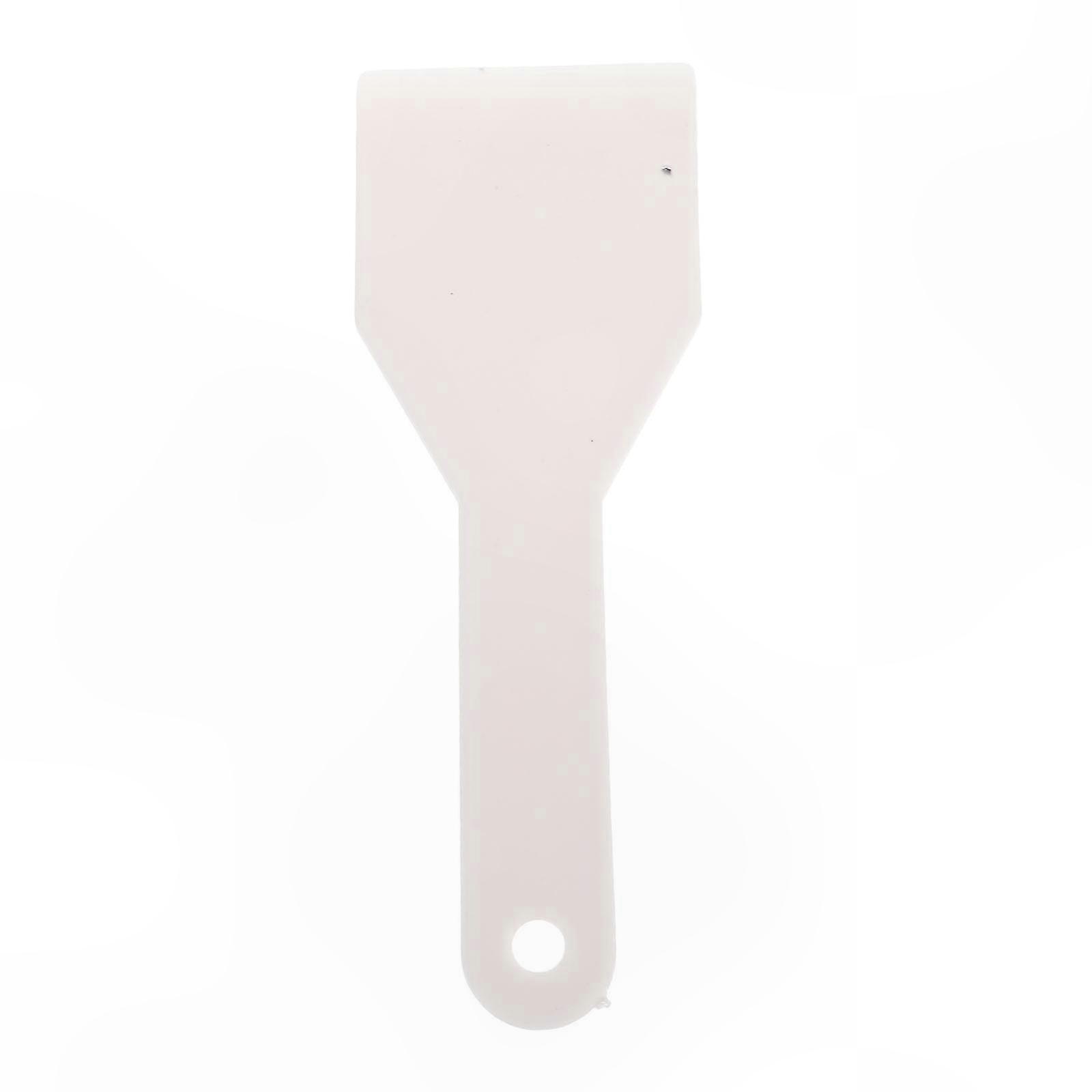 White Plastic Ice Scraper for Freezer and Refrigerator - Handheld Deicing Shovel for Kitchen Use