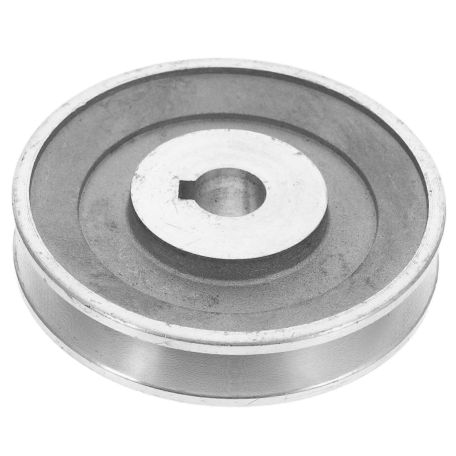Aluminium Belt Pulley for Air Compressor Drive Silver