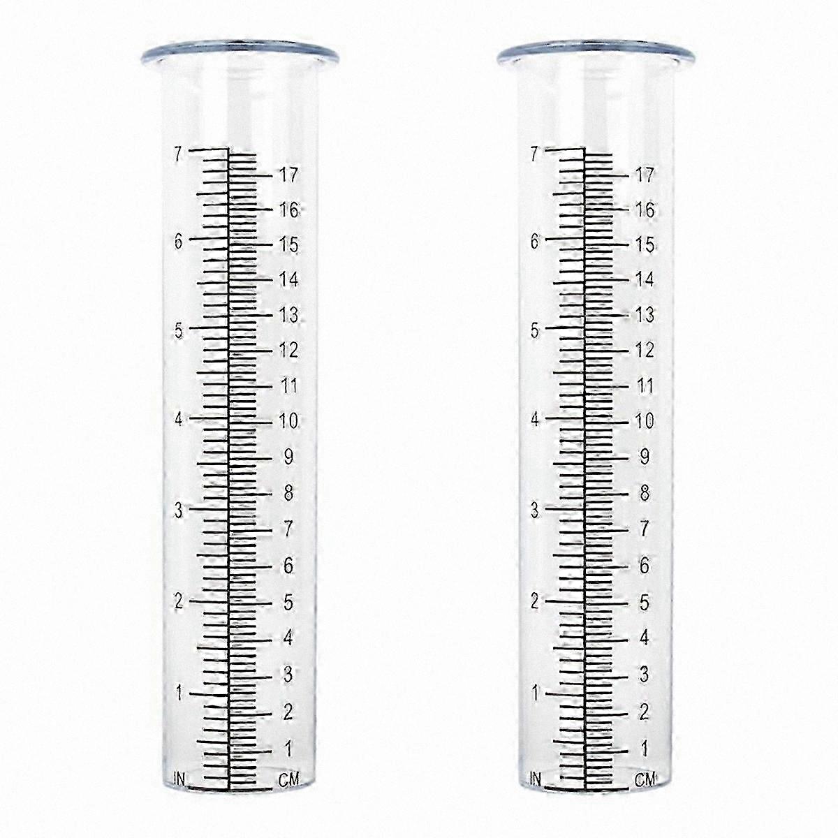 2-Pack Plastic Replacement Tubes for Rain Gauges